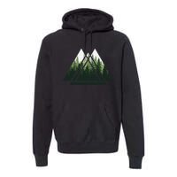 Forest Nature Triangle Minimalism Premium Hoodie