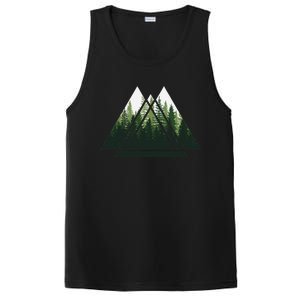 Forest Nature Triangle Minimalism PosiCharge Competitor Tank