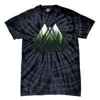 Forest Nature Triangle Minimalism Tie-Dye T-Shirt