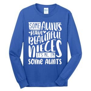 Funny Niece To Aunts Best Aunt Nieces Gift Tall Long Sleeve T-Shirt