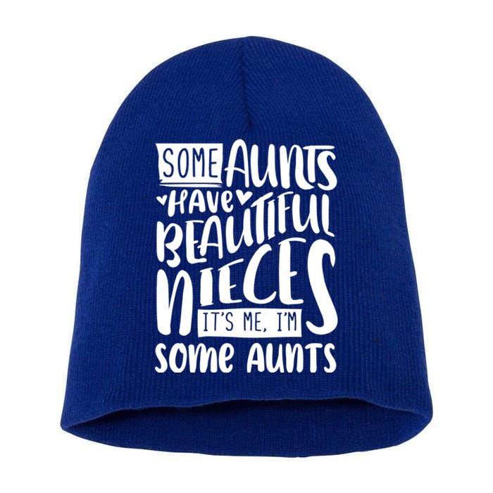 Funny Niece To Aunts Best Aunt Nieces Gift Short Acrylic Beanie