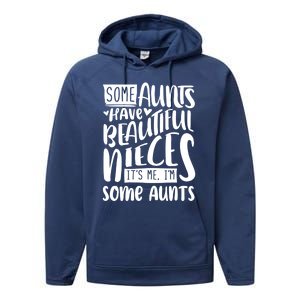 Funny Niece To Aunts Best Aunt Nieces Gift Performance Fleece Hoodie