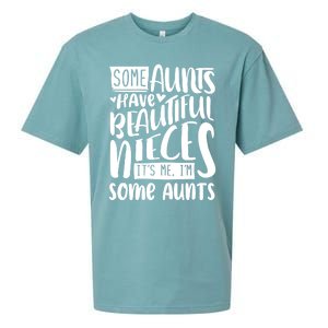 Funny Niece To Aunts Best Aunt Nieces Gift Sueded Cloud Jersey T-Shirt