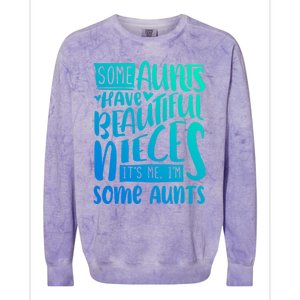 Funny Niece To Aunts Best Aunt Nieces Gift Colorblast Crewneck Sweatshirt