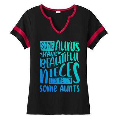 Funny Niece To Aunts Best Aunt Nieces Gift Ladies Halftime Notch Neck Tee