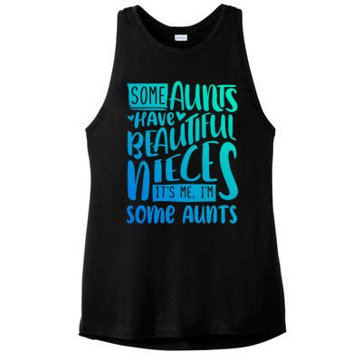 Funny Niece To Aunts Best Aunt Nieces Gift Ladies PosiCharge Tri-Blend Wicking Tank