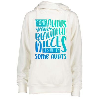 Funny Niece To Aunts Best Aunt Nieces Gift Womens Funnel Neck Pullover Hood