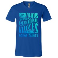 Funny Niece To Aunts Best Aunt Nieces Gift V-Neck T-Shirt