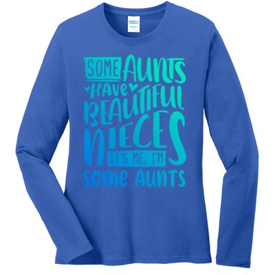 Funny Niece To Aunts Best Aunt Nieces Gift Ladies Long Sleeve Shirt