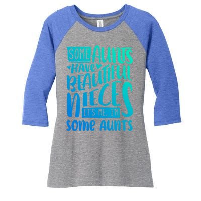 Funny Niece To Aunts Best Aunt Nieces Gift Women's Tri-Blend 3/4-Sleeve Raglan Shirt