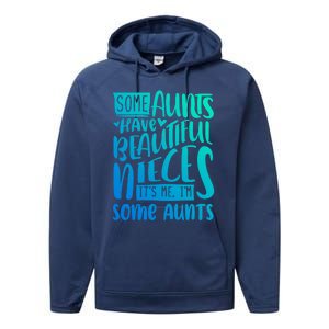 Funny Niece To Aunts Best Aunt Nieces Gift Performance Fleece Hoodie