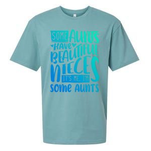 Funny Niece To Aunts Best Aunt Nieces Gift Sueded Cloud Jersey T-Shirt