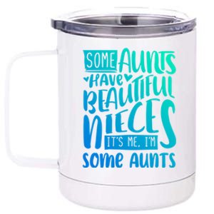 Funny Niece To Aunts Best Aunt Nieces Gift 12 oz Stainless Steel Tumbler Cup