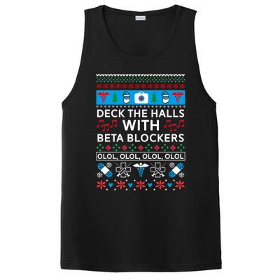 Funny Nurse Ugly Christmas Xmas Cute Gift PosiCharge Competitor Tank