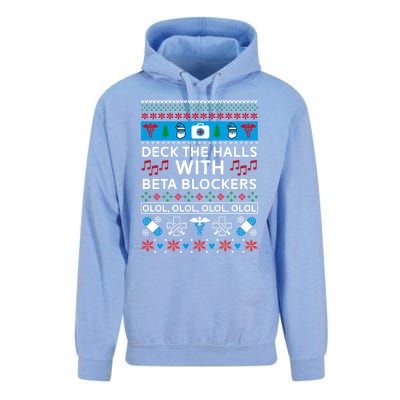 Funny Nurse Ugly Christmas Xmas Cute Gift Unisex Surf Hoodie