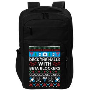 Funny Nurse Ugly Christmas Xmas Sweater Gift Impact Tech Backpack