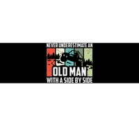 Funny Never Underestimate An Old Man With A Side By Side Utv Bumper Sticker