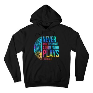 funny Never Underestimate A  Who Plays Football Hoodie