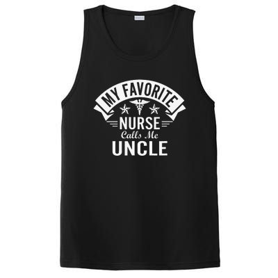 Funny Nurse Uncle My Favorite Nurse Calls Me Uncle PosiCharge Competitor Tank