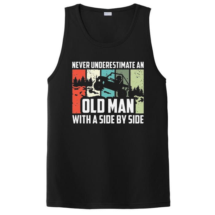 Funny Never Underestimate An Old Man With A Side By Side Utv PosiCharge Competitor Tank