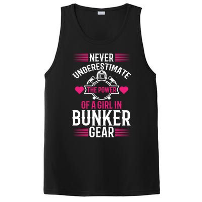 Firefighter Never Underestimate Fire Departt Gift PosiCharge Competitor Tank