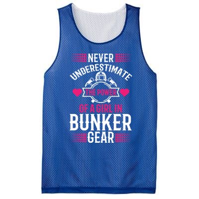 Firefighter Never Underestimate Fire Departt Gift Mesh Reversible Basketball Jersey Tank