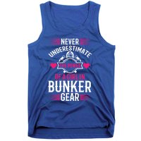 Firefighter Never Underestimate Fire Departt Gift Tank Top