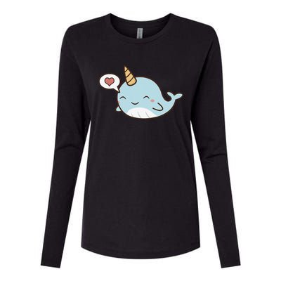 funny Narwhal Unicorn Of The Sea Wo Gifts Womens Cotton Relaxed Long Sleeve T-Shirt