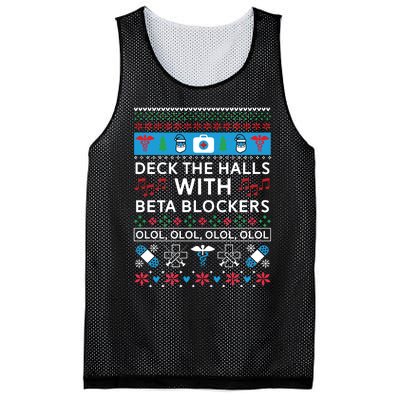 Funny Nurse Ugly Christmas Xmas Sweater Sweatshirt Gift Mesh Reversible Basketball Jersey Tank