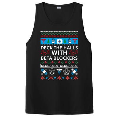 Funny Nurse Ugly Christmas Xmas PosiCharge Competitor Tank