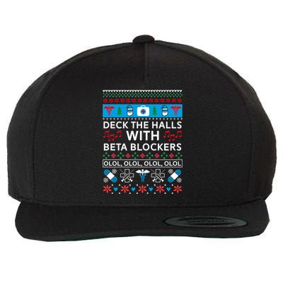 Funny Nurse Ugly Christmas Xmas Wool Snapback Cap