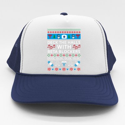 Funny Nurse Ugly Christmas Xmas Trucker Hat