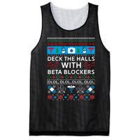 Funny Nurse Ugly Christmas Xmas Mesh Reversible Basketball Jersey Tank