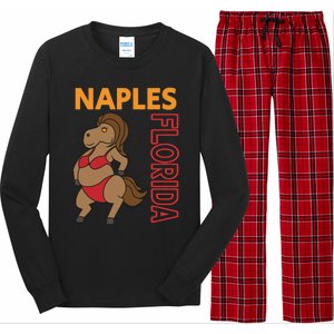 Funny Naples Vacation Family Trip Cool Gift Long Sleeve Pajama Set