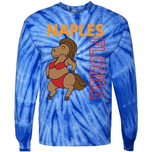 Funny Naples Vacation Family Trip Cool Gift Tie-Dye Long Sleeve Shirt