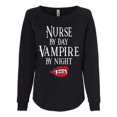 Funny Nurse Vampire Quote Halloween Joke Rn Lpn Crna Meaningful Gift Womens California Wash Sweatshirt