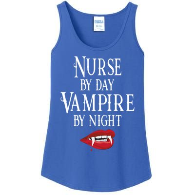 Funny Nurse Vampire Quote Halloween Joke Rn Lpn Crna Meaningful Gift Ladies Essential Tank