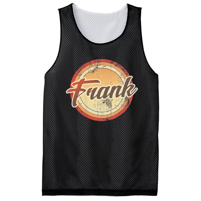 Frank Name Vintage Distressed 70s 80s Retro Frank Mesh Reversible Basketball Jersey Tank