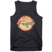 Frank Name Vintage Distressed 70s 80s Retro Frank Tank Top