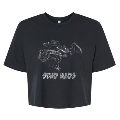 Funny Night Vision Swag For Gun Guys Bella+Canvas Jersey Crop Tee