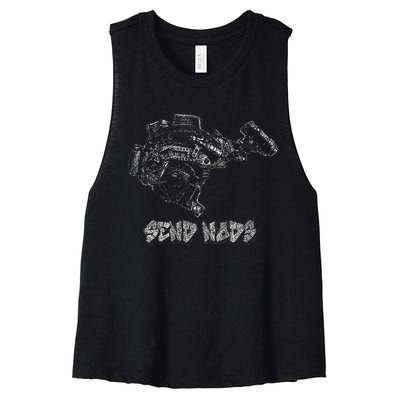 Funny Night Vision Swag For Gun Guys Women's Racerback Cropped Tank