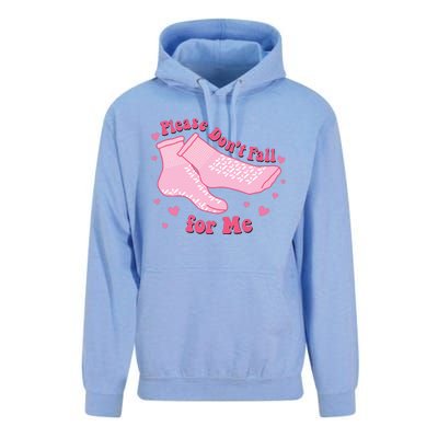 Funny Nurse Valentines Please Dont Fall For Me Unisex Surf Hoodie