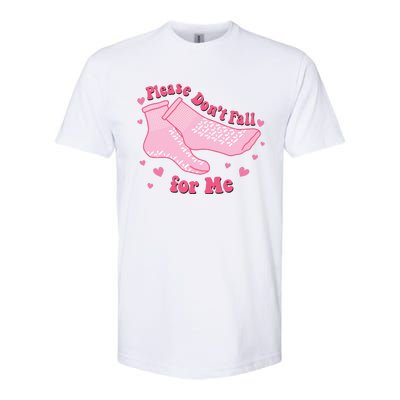 Funny Nurse Valentines Please Dont Fall For Me Softstyle® CVC T-Shirt