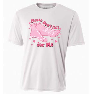 Funny Nurse Valentines Please Dont Fall For Me Cooling Performance Crew T-Shirt