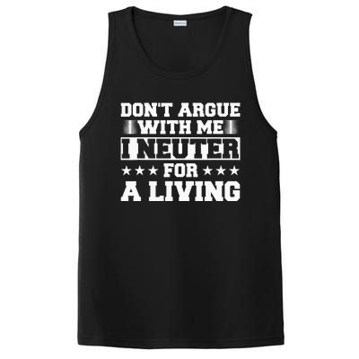 Funny Neuter Veterinarian Vet Tech Veterinary Technician Pet PosiCharge Competitor Tank