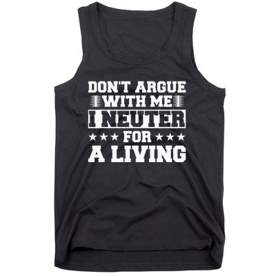 Funny Neuter Veterinarian Vet Tech Veterinary Technician Pet Tank Top