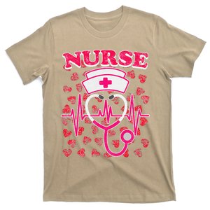 Funny Nurse Valentines Day Valentine ER ICU NICU RN Nurses Women T-Shirt