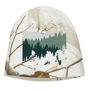 Forest Nature Wildlife Lovers Trees Hiking Camping Kati - Camo Knit Beanie