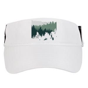 Forest Nature Wildlife Lovers Trees Hiking Camping Adult Drive Performance Visor