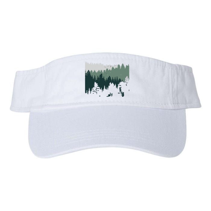 Forest Nature Wildlife Lovers Trees Hiking Camping Valucap Bio-Washed Visor